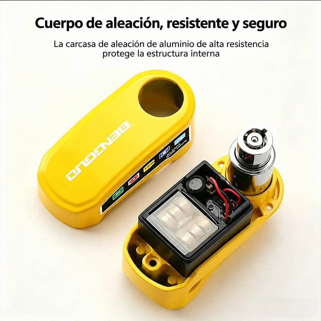 Candado Para Disco de Moto con Alarma 110dB - Antirrobo Impermeable Aluminio