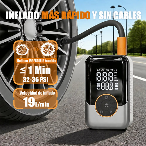 Bomba de aire portátil inalámbrica

Inflador de neumáticos eléctrico para coche