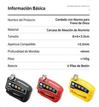 Candado Para Disco de Moto con Alarma 110dB - Antirrobo Impermeable Aluminio